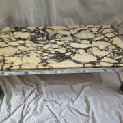 Calacatta marble coffee table from the late 1970s.