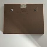 Mirror finnmirorr makisen Scandinavian vintage design in wood from the 70s