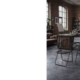 Vintage Mid-Century Modern Minimalist Black Metal Åland Chair from Ikea