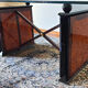 Contemporary glass dining table 240 cm 8 pers.