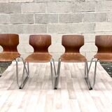 4 vintage Flottoto chairs