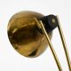 Rare large Mid Century Modern brass table lamp with beautiful patina