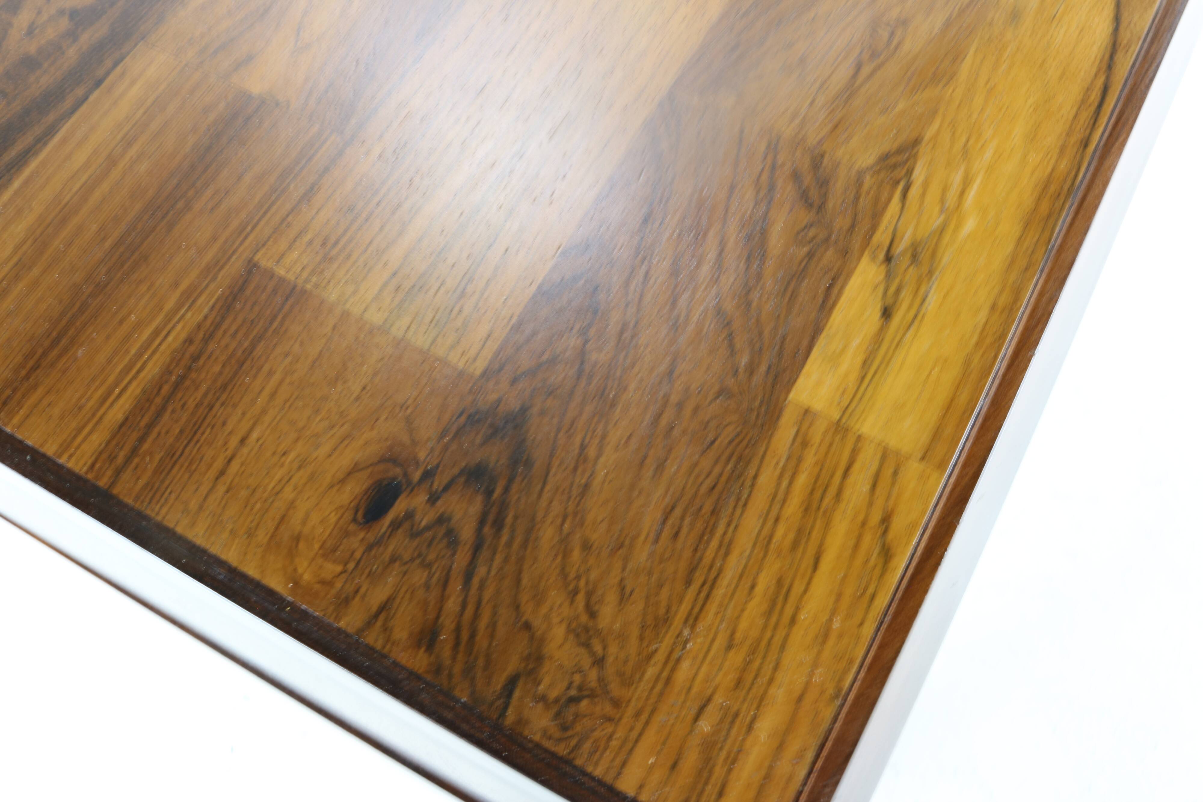 Sixties Brasilian jacaranda superb design desk by Jean Gillon for Italma