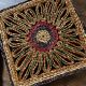 5 braided straw coasters bohemian style