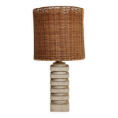Living room lamp made of sculpted stone in the style of Tormos, France 1970s.