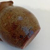 Brown pyrite stoneware pitcher by Guy Baudat