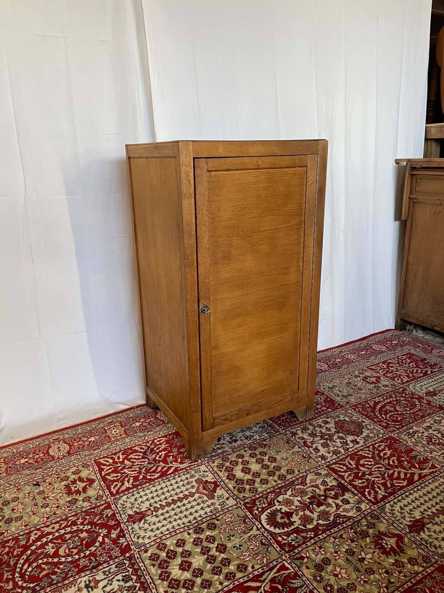 Old oak school furniture – Vintage storage unit