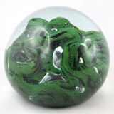 Sulfide paperweight robert pierini glass biot glass paperweight/novaro/green.