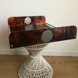 Tray in lucite tortoiseshell way circa 1970