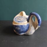 Vintage Vietnamese swan-shaped salt and pepper holder