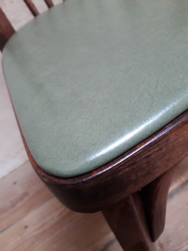 Pair of Baumann bistro chairs n°12