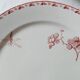 Lot of 2 Antique Plates Sarreguemines Model Carmen Red (Li)