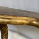 Console murale en bois et stuque dorée ancienne