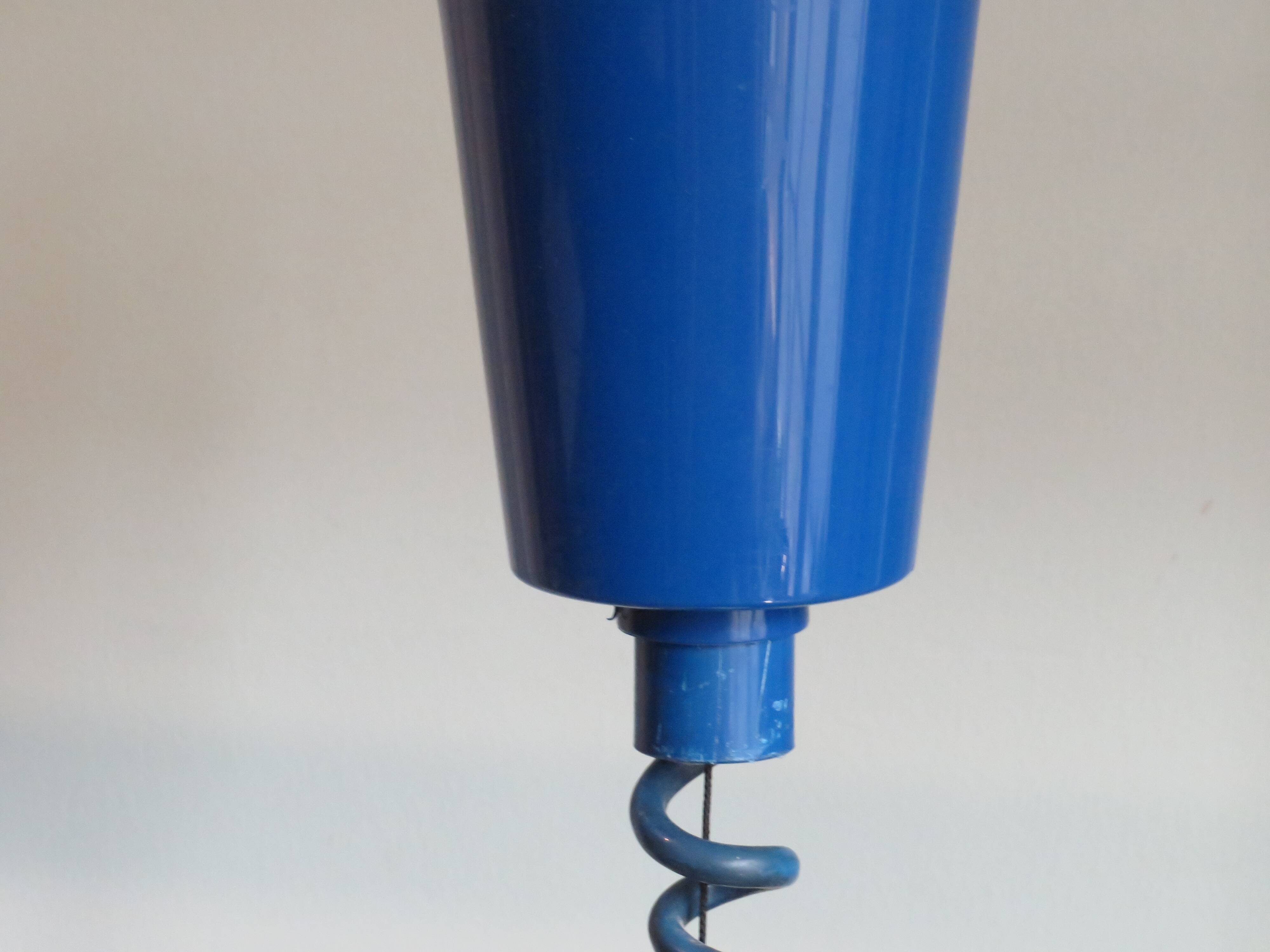 Opaline glass pendant lamp, Germany 1970s