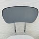 Set of two vintage grey Formica and chrome chairs.