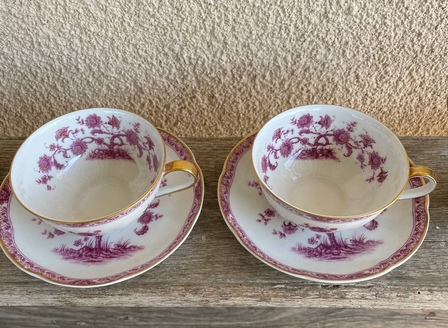 Limoges porcelain coffee service from Haviland, Tree model