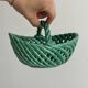 Panier en céramique verte