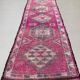 Vintage Turkish  Tribal Runner 355x90 cm veg dye wool rug tribal, handmade