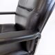 Set of 4 leather office chairs by Grahl