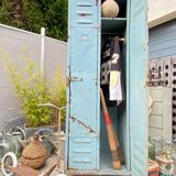 Vintage metal industrial wardrobe