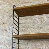 60s-70s Oak String Shelf Module by Kajsa & Nils “Nisse” Strinning Sweden