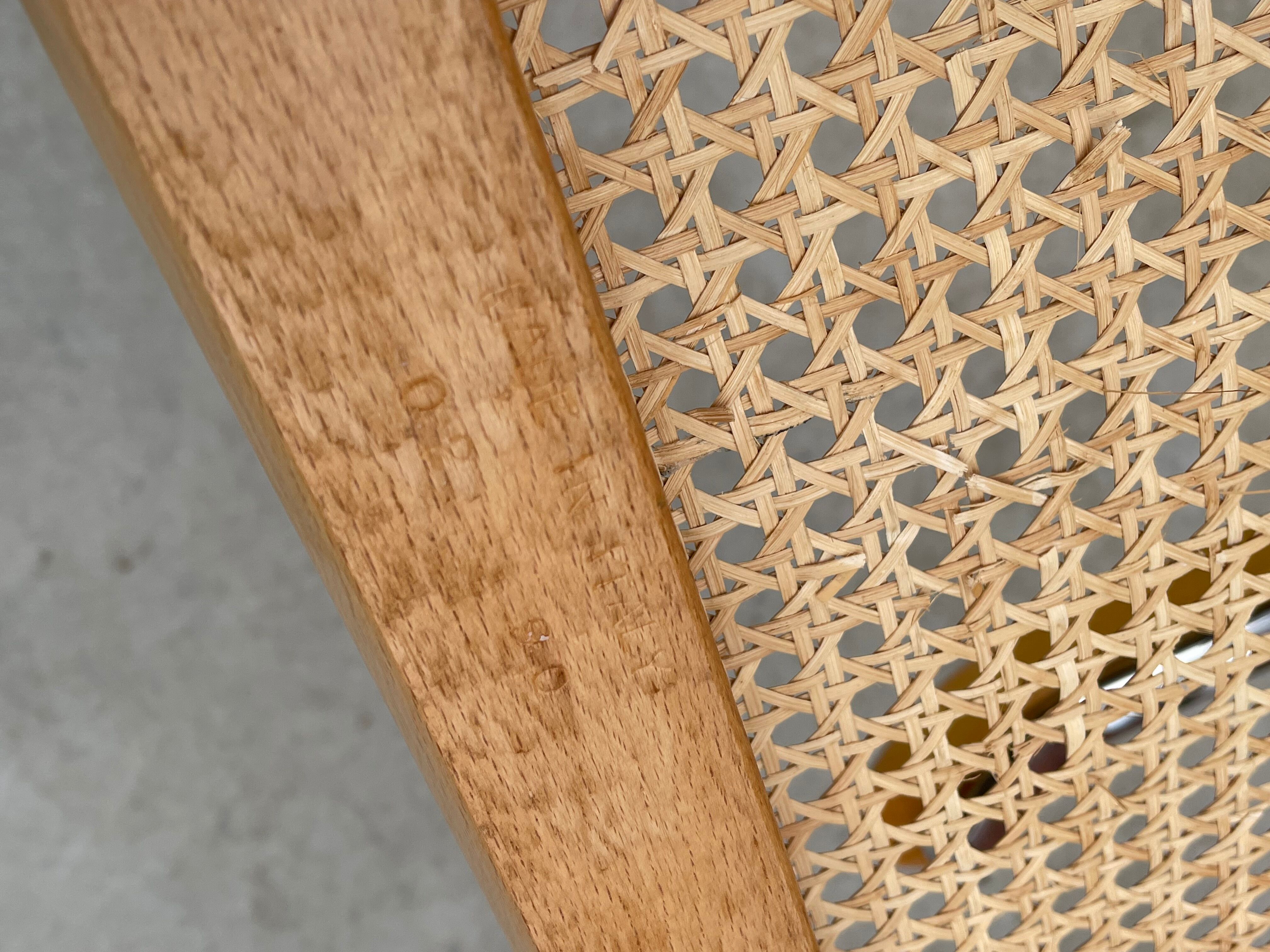 Chair Cesca model with armrests B64 in chrome