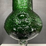 Vintage pressed glass vase from the 1970s.