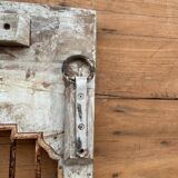 Art Deco patio door in Burmese teak with original patina.