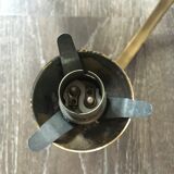 Brass-style chandelier and puffed glass 60/70