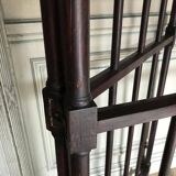 Wooden screen, partition, or grille made of turned wood