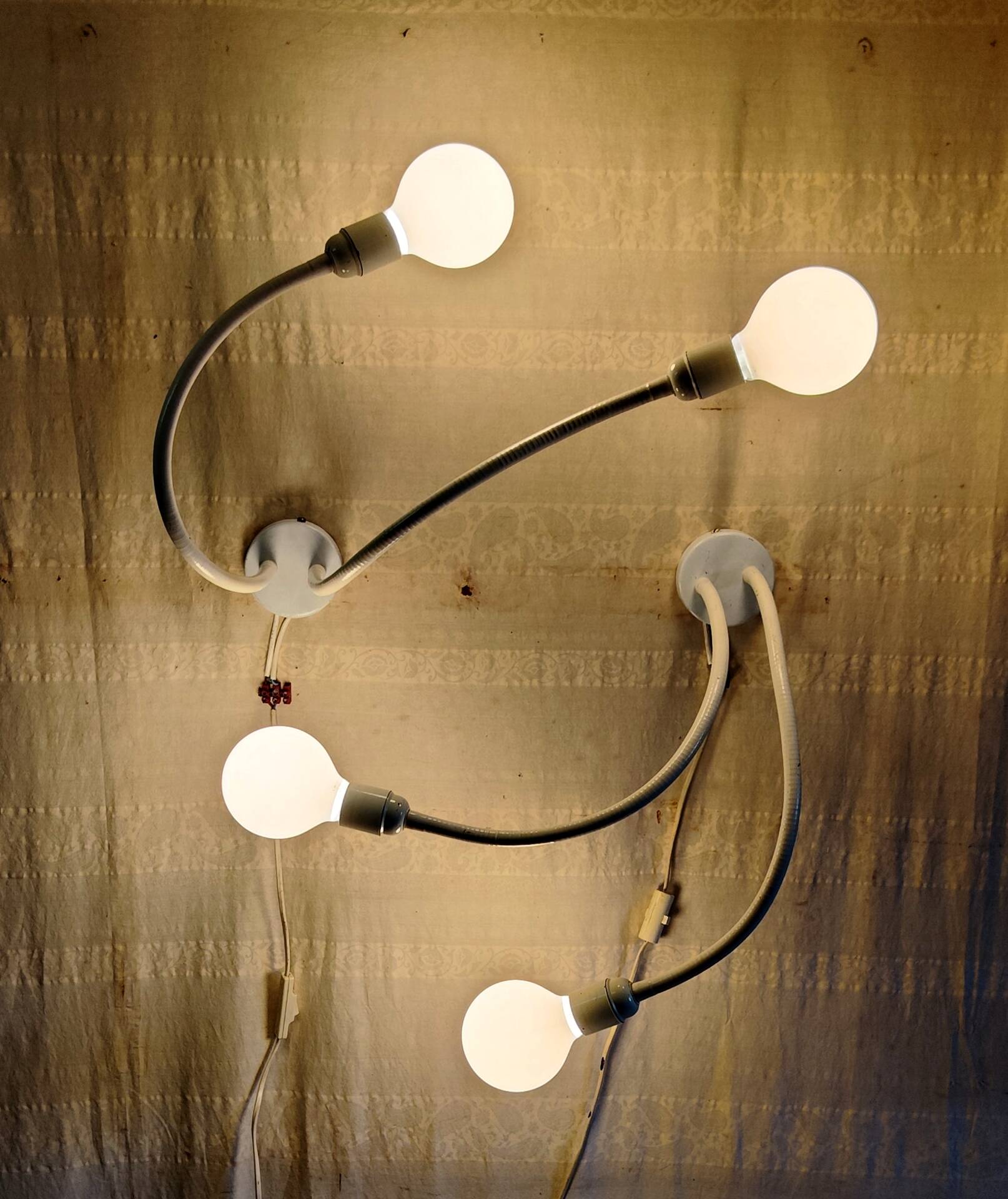 XL double articulated wall lights design Space-age - 1970s