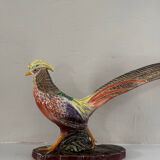 Art Deco ceramic pheasant by Lucien Alliot