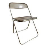 Plia smoked plexi chair by Giancarlo Piretti