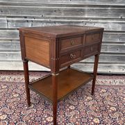 Napoleon III-era mahogany hairdresser Louis XVI