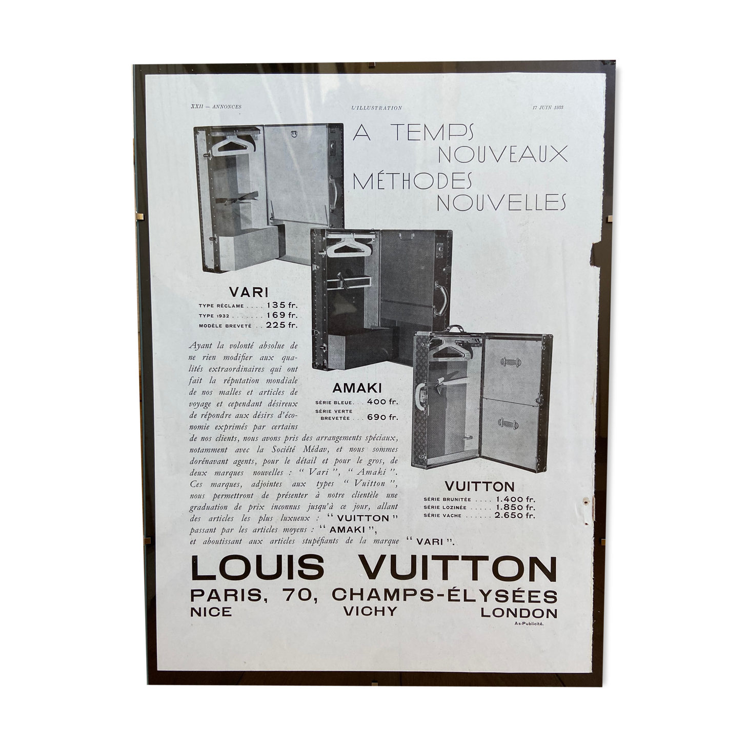 Louis Vuitton Advertising Poster June 17 1933 Selency