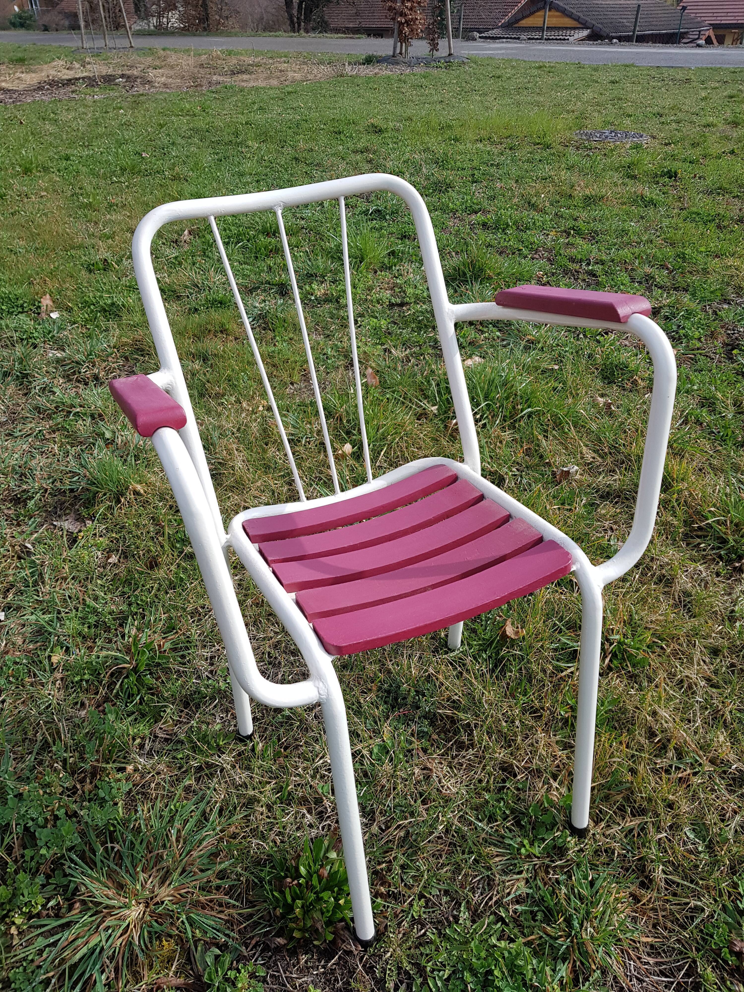 Ancient 1950s garden chairs
