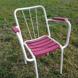 Chaises de jardin anciennes années 50