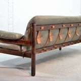 Jean Gillon Brazilian Jacarandá Wooden 3-Seat Sofa for Woodart, Brazil, 60s