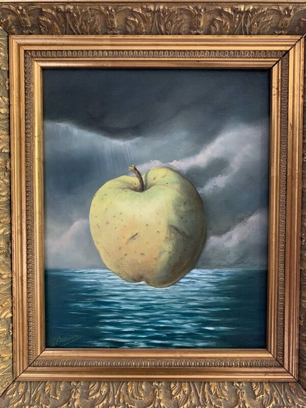 « pomme » acrylique sur toile