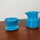 German Mid-Century Modern Space Age Ceramic Puppet-size Coffee Filter and Pot Set from Melitta, 1960s, Set of 2