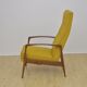 Fauteuil avec repose-pieds pliant, années 1960
