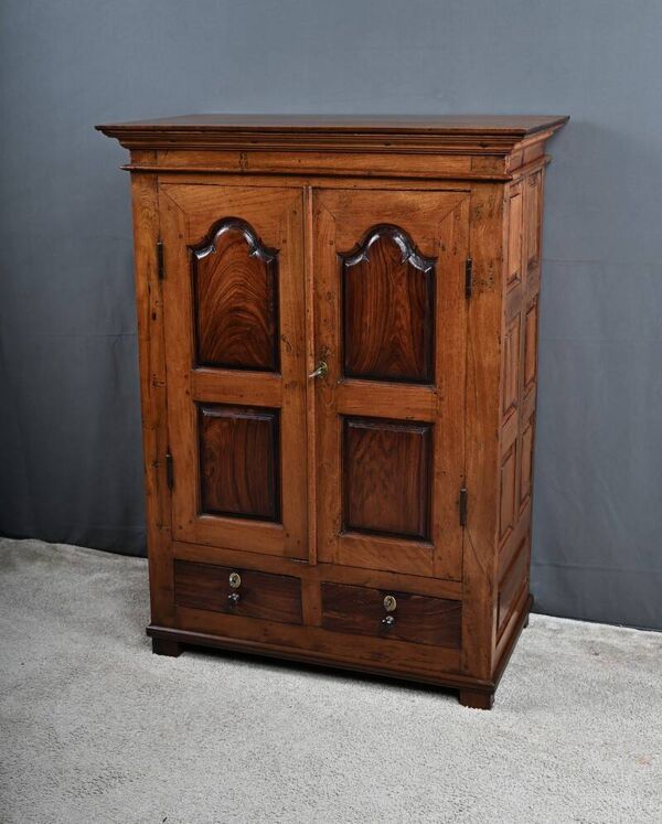 Petite Armoire à Épices en Teck et Palissandre, Pondichéry, Inde – Fin XIXe