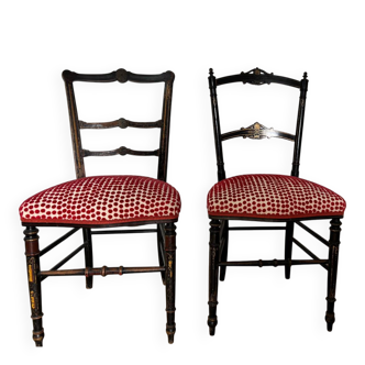 2 small antique chairs