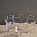 7 crystal champagne coupes from Baccarat - engraved with fillets