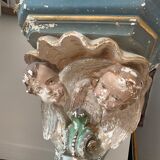 Polychrome plaster console
