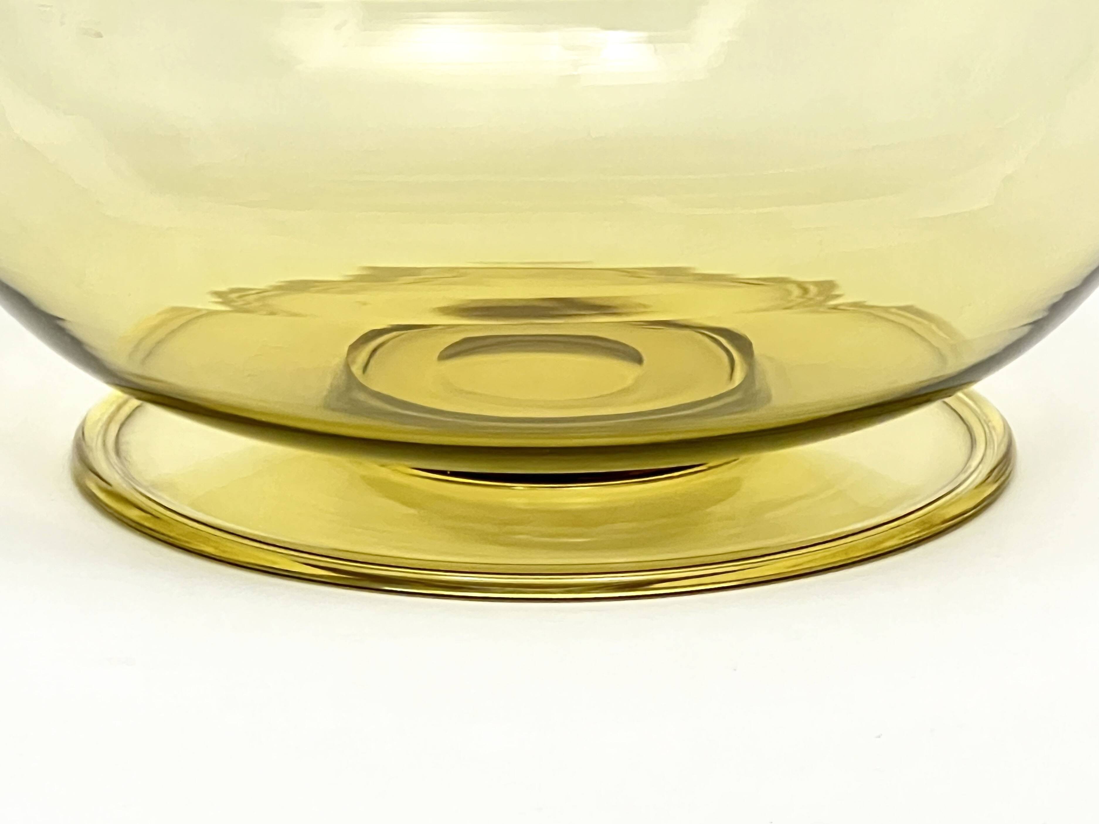 Bol en verre de Murano des années 1930 attribué à Vittorio Zecchin pour Cappell.