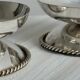 set of 2 antique candle holders