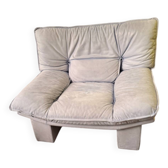 Fauteuil vintage rare – Nicoletti Salotti – Modèle Ambassador – Cuir s