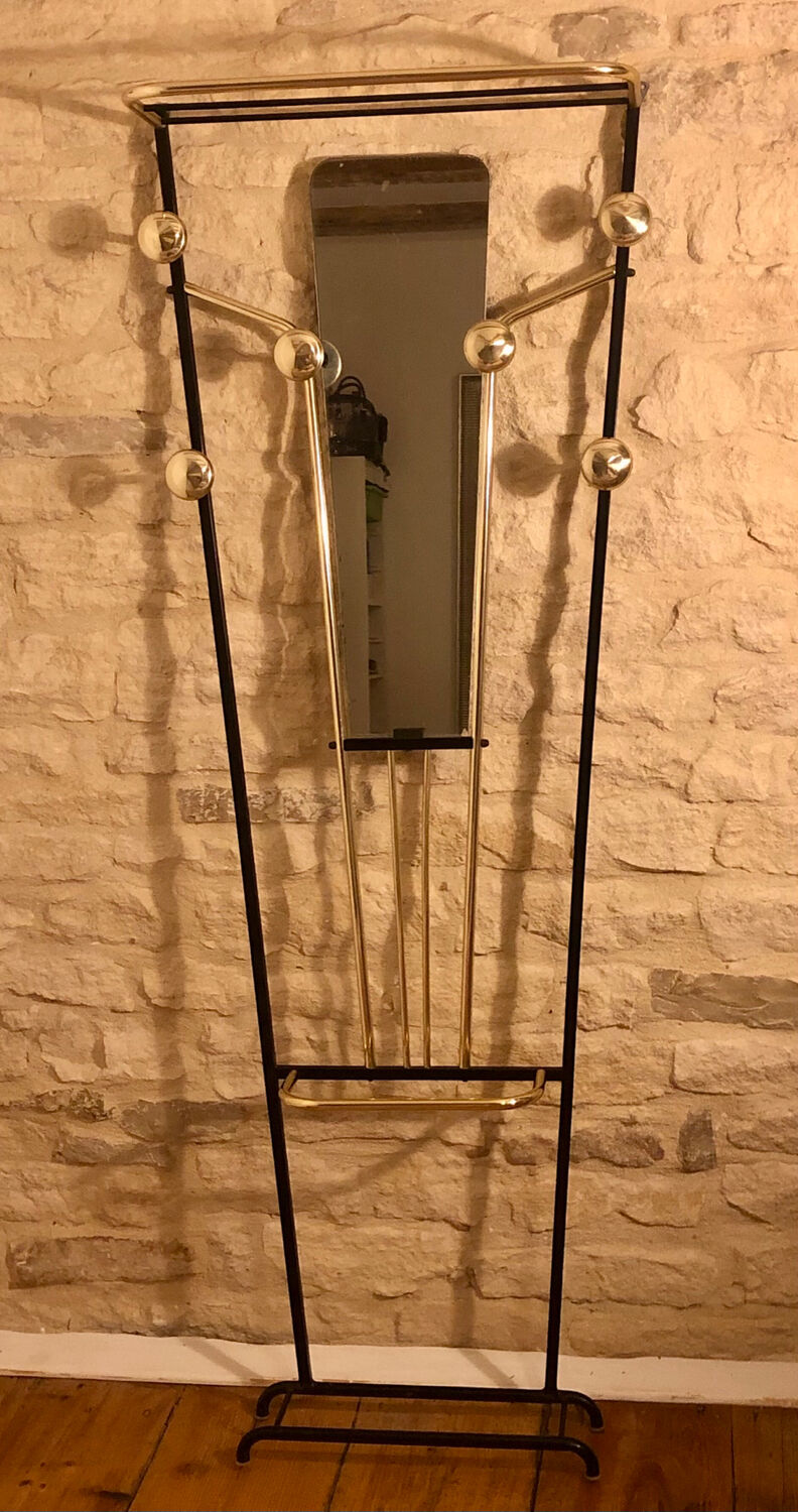 Vintage wall coat rack 1960