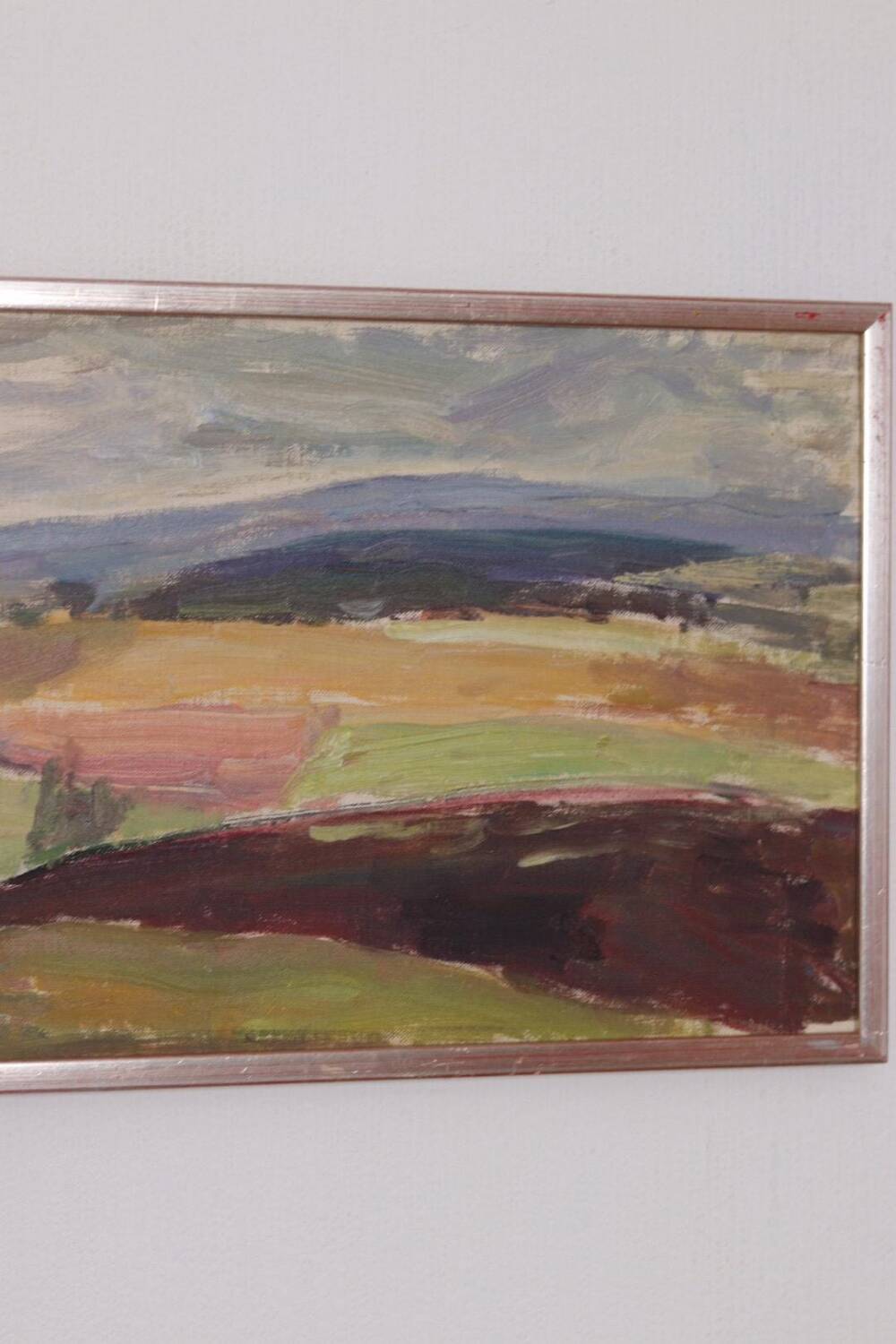 Original Swedish Oil on Canvas – “Dartmoor Heden” – Vintage & Framed